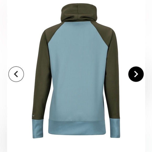 Marmot funnel neck long sleeve color block top, size small - Picture 3 of 13